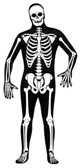 Men's Skeleton Skin Suit Adult Costume