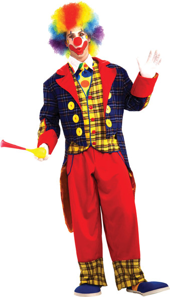 Men's Checkers The Clown Adult Costume