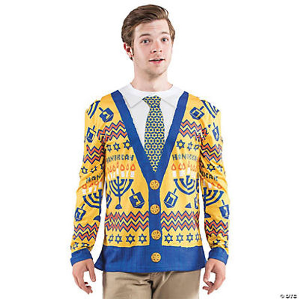 Men's Ugly Hanukkah Sweater Adult Costume