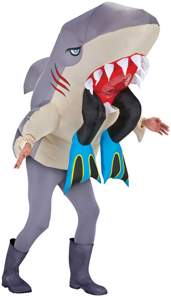 Men's Shark Head With Legs Inflatable Adult Costume