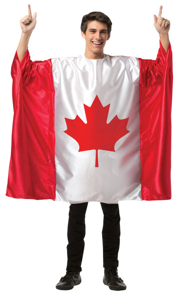 Men's Flag Tunic-Canada Adult Costume