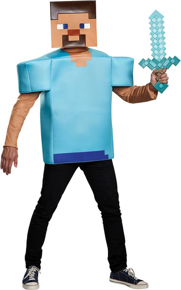 Men's Steve Classic-Minecraft Adult Costume
