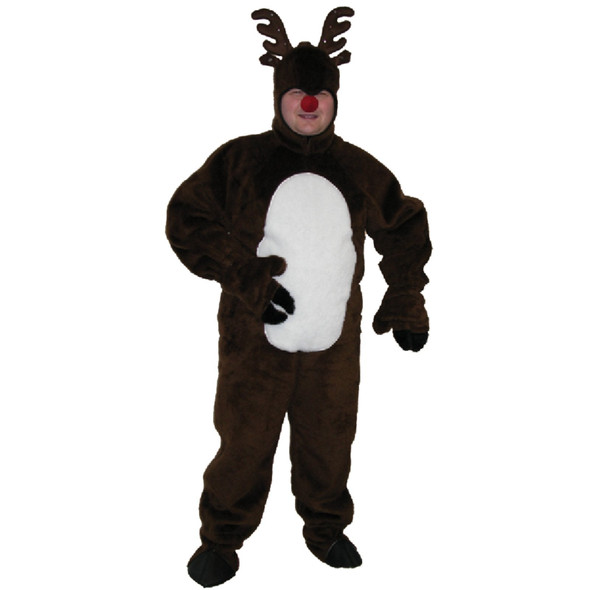 Men's Reindeer With Hood Adult Costume
