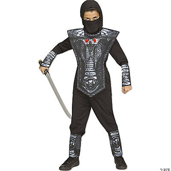 Boy's Silver Cobra Ninja Child Costume