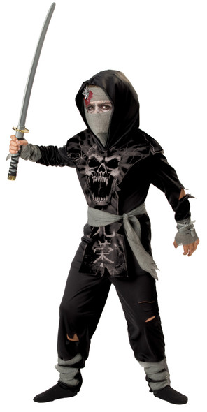 Boy's Dark Zombie Ninja Child Costume