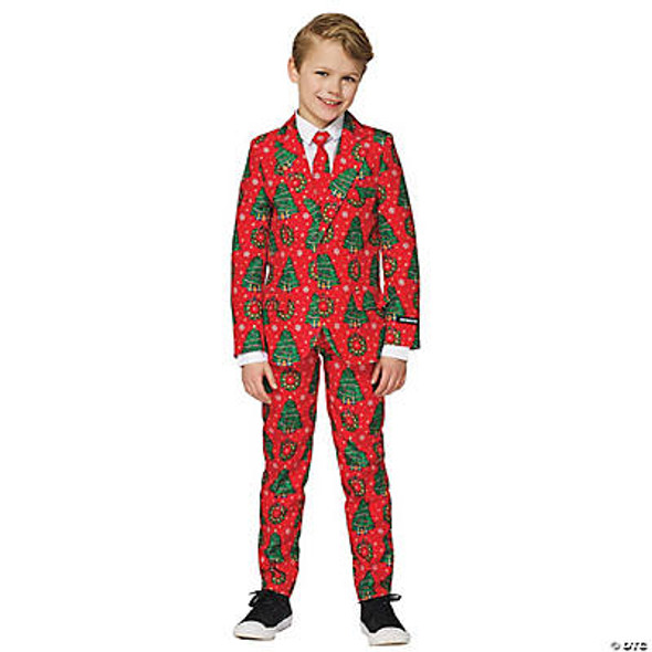 Boy's Red Christmas Suit Child Costume