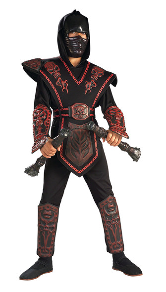 Boy's Red Skull Warrior Ninja Child Costume