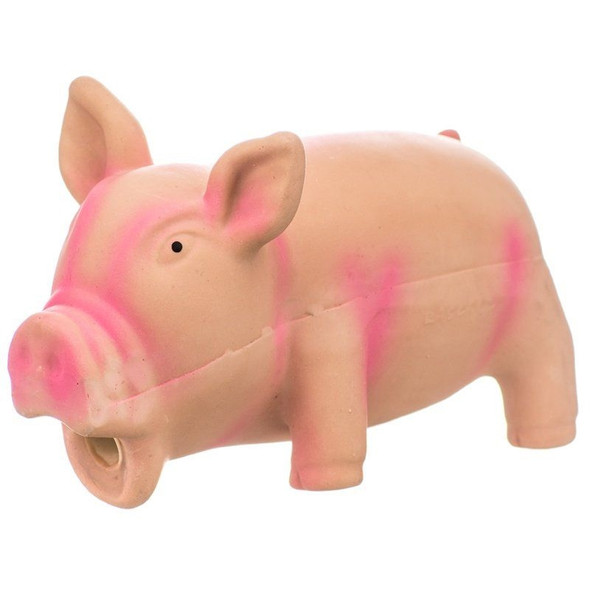 Rascals Latex Grunting Pig Dog Toy - Pink - 6.25" Long