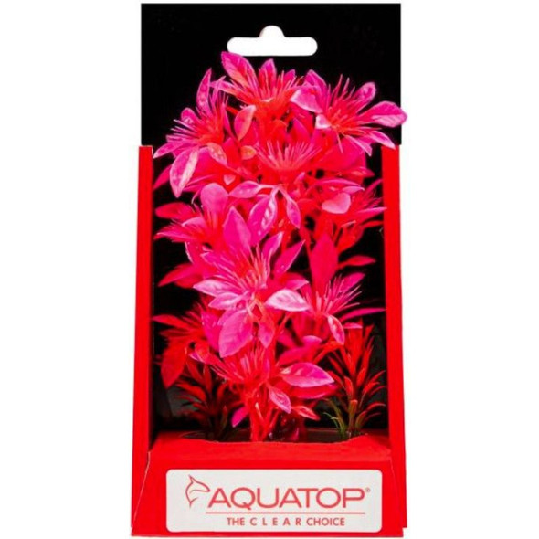 Aquatop Vibrant Garden Aquarium Plant Pink - 6" tall