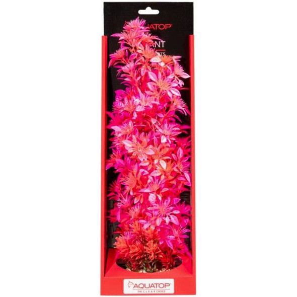 Aquatop Vibrant Garden Aquarium Plant Pink - 16" tall