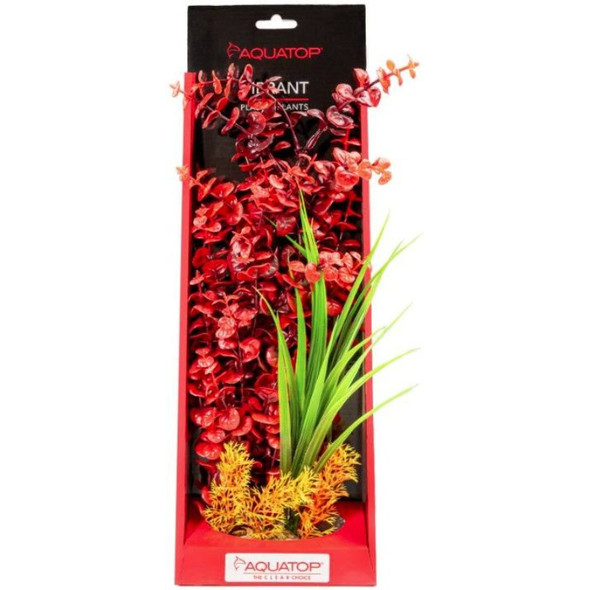 Aquatop Vibrant Wild Aquarium Plant Red - 16" tall