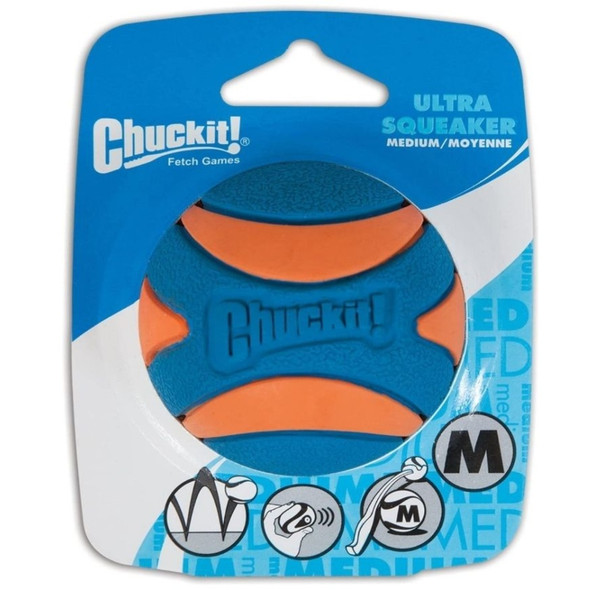 Chuckit Ultra Squeaker Ball Dog Toy - Medium (2.5" Diameter)