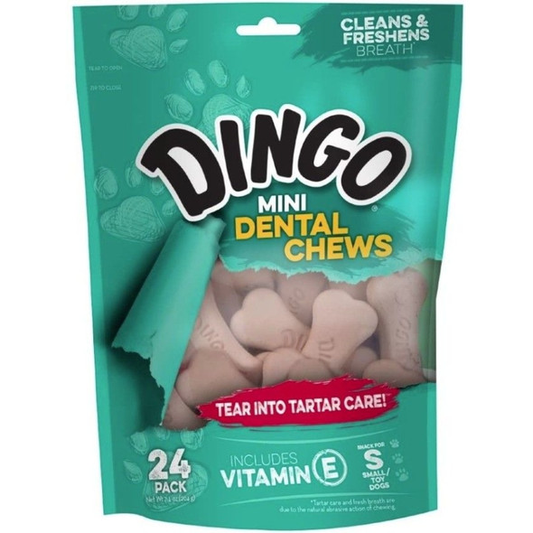 Dingo Dental Chews - Total Care - Mini - 24 Pack