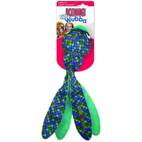 KONG Wubba Finz Blue Dog Toy - Large - 1 count