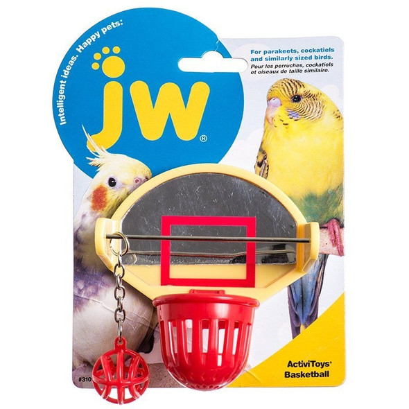 JW Insight Basketball - Bird Toy - Basketball Bird Toy - 7in. Long x 5.25in. Wide