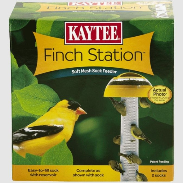 Kaytee Finch Station Sock Feeder - 6in. Diameter x 21in. Tall