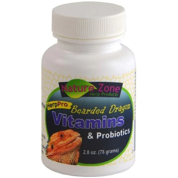 Nature Zone Herp Pro Bearded Dragon Vitamins and Probiotics - 2.8 oz