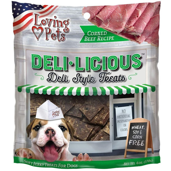 Loving Pets Deli-Licious Deli Style Treats Corned Beef Recipe - 6 oz