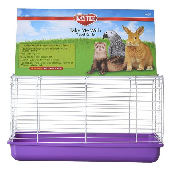 Kaytee Take Me With Travel Center for Small Pets - Large (16.5"L x 10.37"W x 11"H)