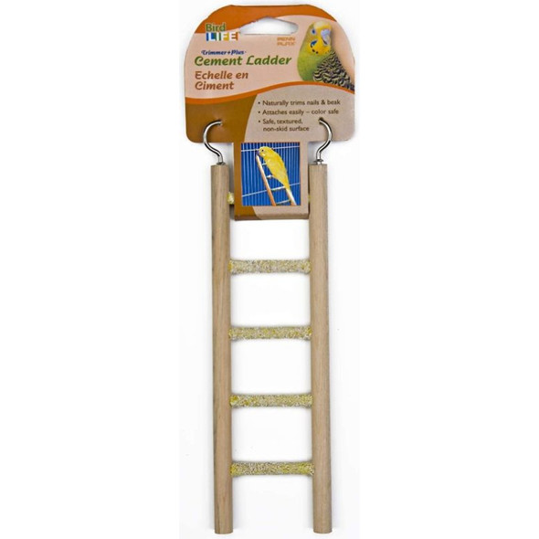 Penn Plax Trimmer Wood and Cement Ladder for Small Birds - 5 step - 1 count