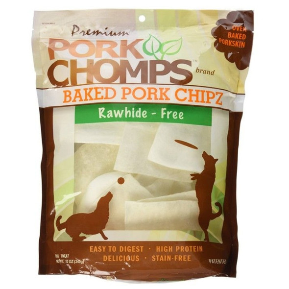 Pork Chomps Premium Baked Pork Chipz - 12 oz