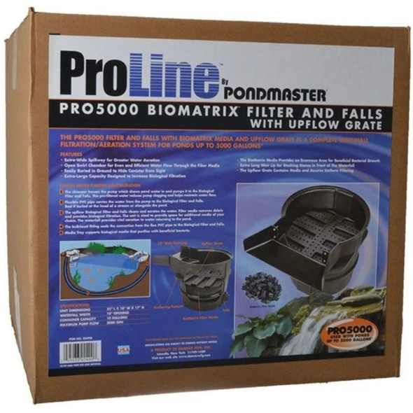 Pondmaster Proline 5000 Waterfall & Biological Filter - 1 count