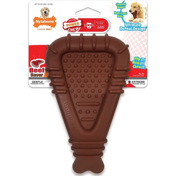 Nylabone Power Chew Arch Bone Dental Toy Beef Flavor - 1 count