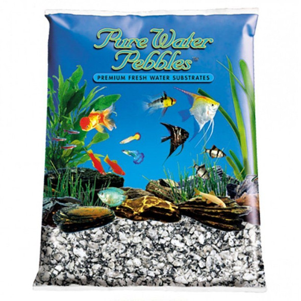 Pure Water Pebbles Aquarium Gravel - Silver Mist - 5 lbs (6.3-9.5 mm Grain)