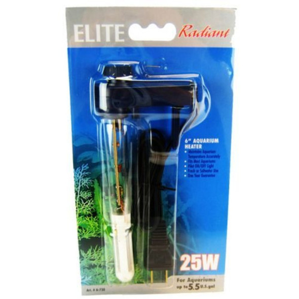 Elite Radiant Mini Aquarium Heater - 25 Watts (6" Long)