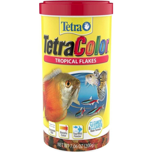 Tetra Tetra Tropical Color Flakes - 7.04 oz