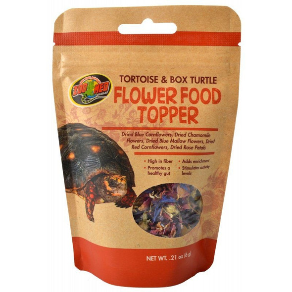 Zoo Med Tortoise & Box Turtle Flower Food Topper - 0.21 oz