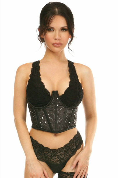 Shop Daisy Corsets Lingerie & Outerwear Corsetry-Lavish Celestial Satin Open Cup Waist Cincher