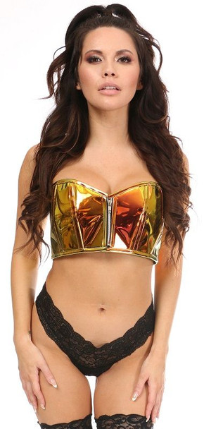 Shop Daisy Corsets Lingerie & Outerwear Corsetry-Lavish Sunset Holo Short Bustier