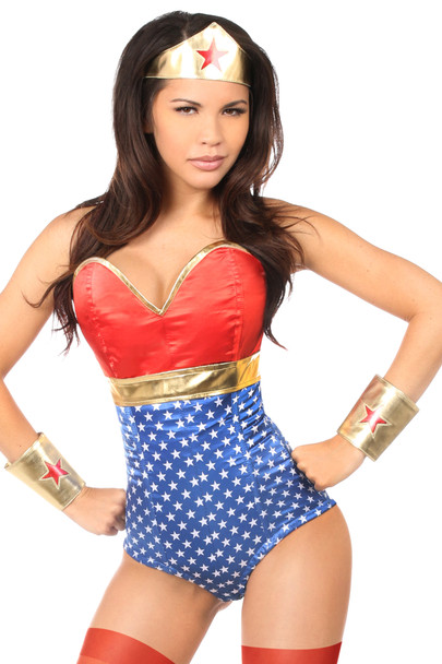 Shop Daisy Corsets Lingerie & Outerwear Corsetry-Lavish 3-Piece Sexy Superhero Costume