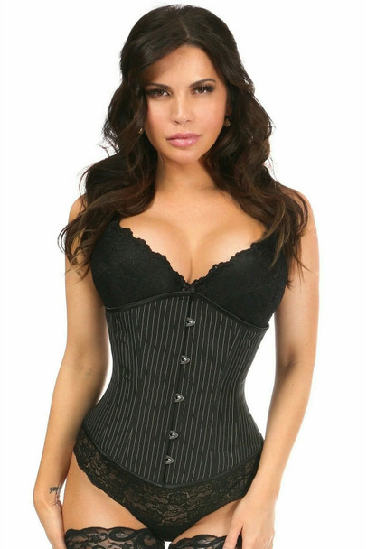 Shop Daisy Corsets Lingerie & Outerwear Corsetry-Lavish Pinstripe UnderBust Corset