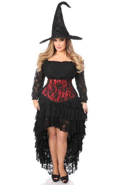 Shop Daisy Corsets Lingerie & Outerwear Corsetry-Lavish 4-Piece Lace Witch Corset Costume