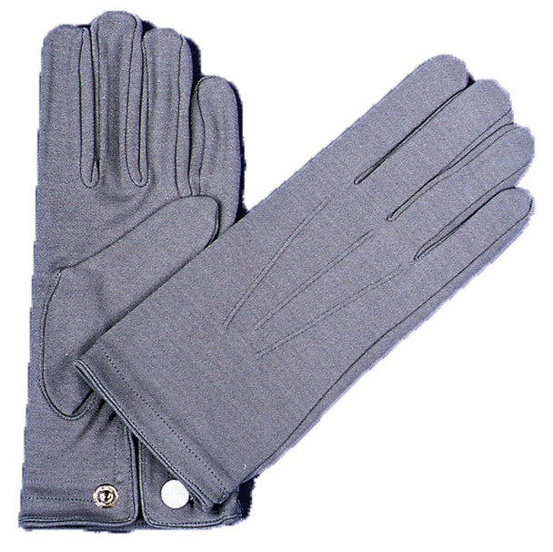 Men's Nylon Gloves With Snap Adult Grey