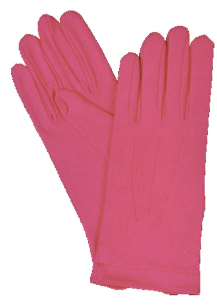 Hot Pink Nylon Gloves With Snap Adult