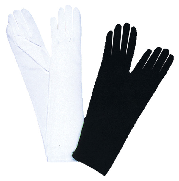 Women's Ladies Elbow-Length Gloves White