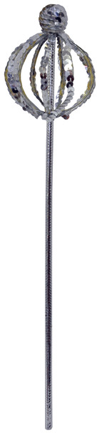 Sequin Scepter Adult Silver