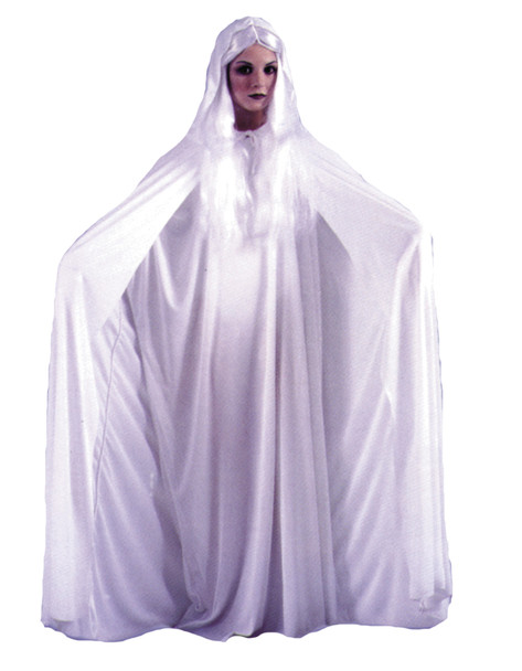 68" Hooded Cape Adult White