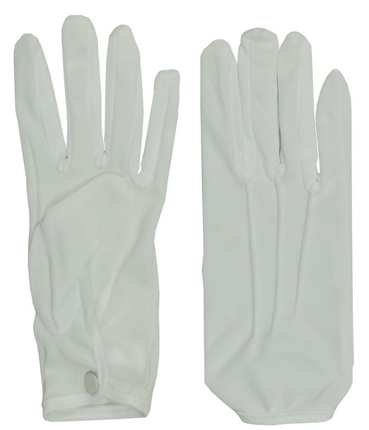 Theatrical Gloves With Snap Adult White