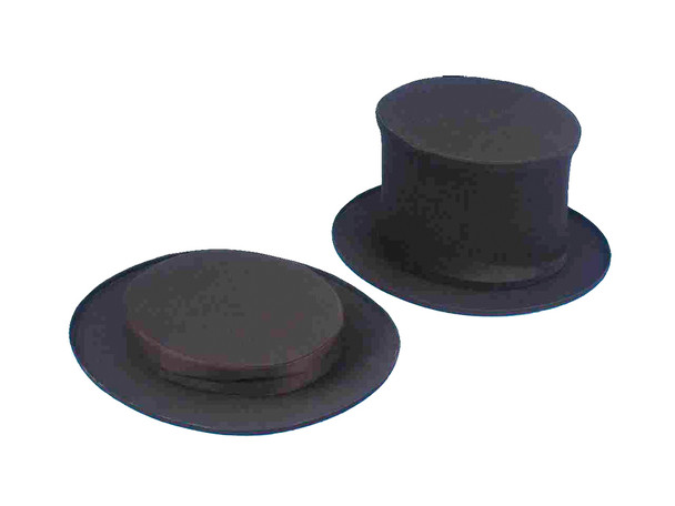 Top Hat Collapsible Black Child Costume