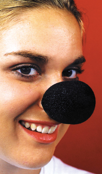 Nose Sponge Animal Black Adult