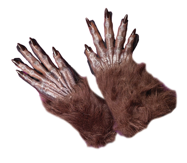 Men's Werewolf Gloves Adult Brown