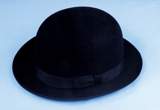 Men's Derby Hat Felt Quality Adult Black Medium (22 ½" C)