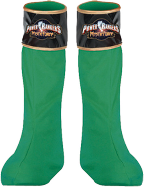 Power Ranger Green Boot Covers Adult