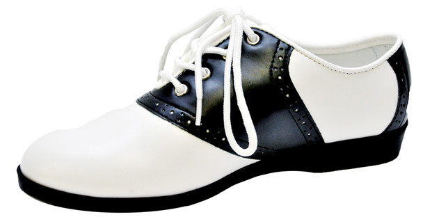 Women's Saddle Shoes Black/White Small (5-6)