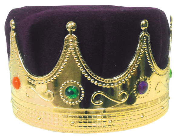 Men's Crown Kings With Turban Adult Purple