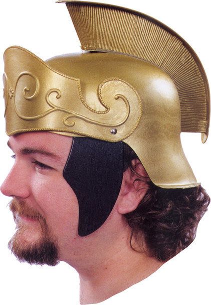 Men's Roman Helmet Gold With Gold Crest